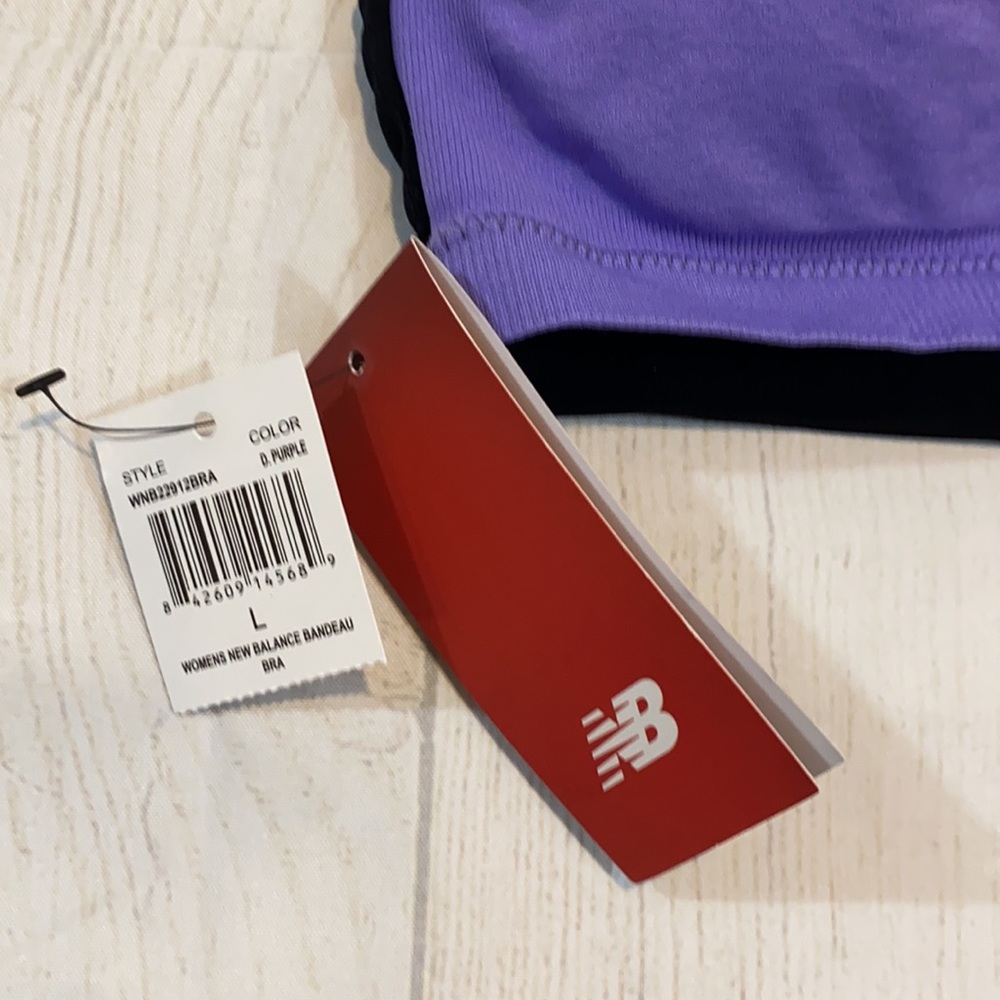 New Balance Padded Bandeau Bras - Picture 3 of 4